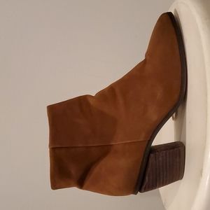 Vince Camuto Cognac Suede Bootie